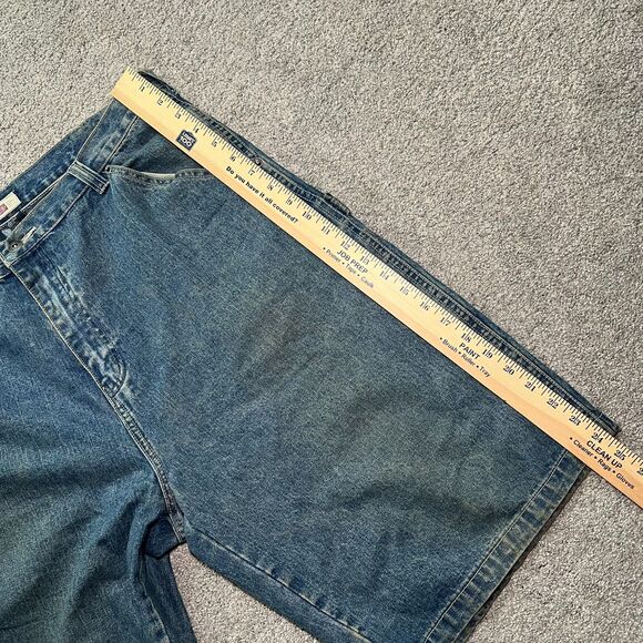Plugg Carpenter Shorts Mens 38 Blue Denim Jeans Pockets Casual - Picture 5 of 6